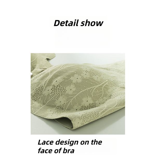 2025 New Arrival Front Closure Bra for Women Lace Seamless Women Sporty Wire Free Middle Age Ladies Women Bra