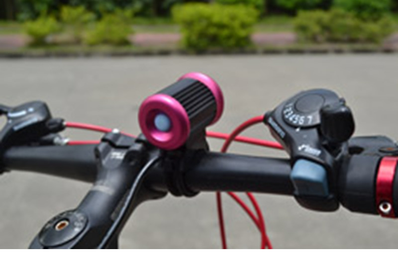 Black 10 Watt Cree LED Bike Light 3 switch Mode , Led bicycle headlamp