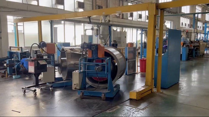 Photovoltaic Cable Tandem Extruder with One-Step Extrusion and 200m/min Speed Extrusion Production Line
