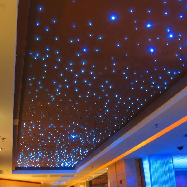Magnetic Polyester Fiber Optic Star Ceiling Panels 9mm Thickness With Shooting Star