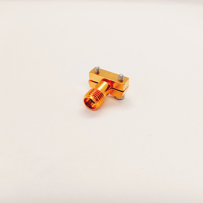 Gold-plated Brass 2.92mm Female PCB RF Connector with PEI Insulator for DC-40GHz Applications