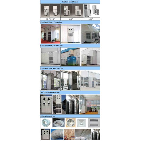 Customized AC 30HP 25 Ton Air Conditioner / Air Conditioning Units For Tents