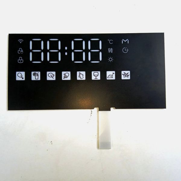 Custom Contactless Capacitive Touch Membrane Switch with Ultra-Thin Flexible PET Structure and Waterproof Surface for Smart Appliances