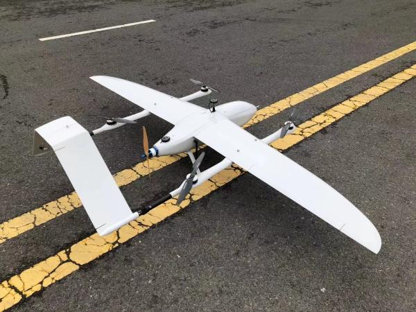 New VTOL Drone 240Mins Endurance 250Km Range 2.5M Wingspan Mapping and Surveillance