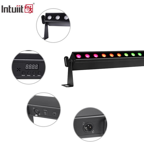 IP20 Led Up Lights Battery Power LED Wall Wash 12x2w RGBW 4in1 Stage Bar Light Sound Control Lighting