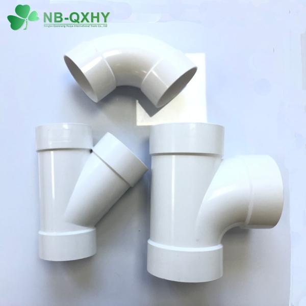 Water Drain UPVC Sewage Fittings Y-Tee Equal Tee Customization with Varnish Paint Finish