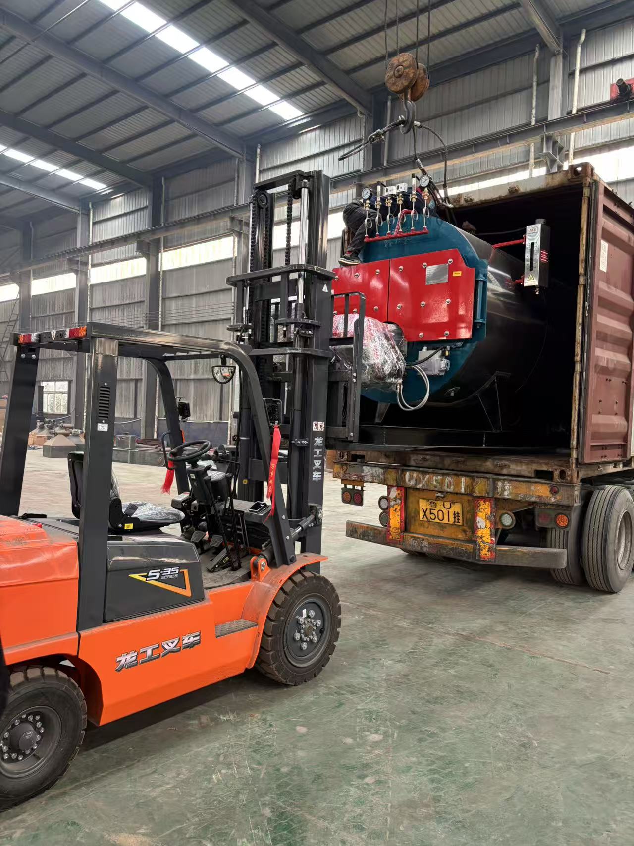 30Ton Three Pass Fire Tube Industrial Steam Boiler High Efficiency