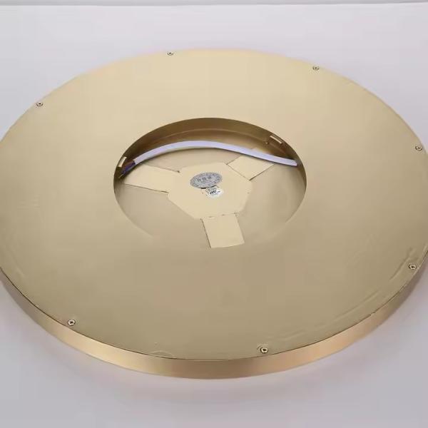 Modern Gold Body White Acrylic Shade Ceiling Lamp Living Room Round 24W 36W 54W LED Metal Ceiling Light