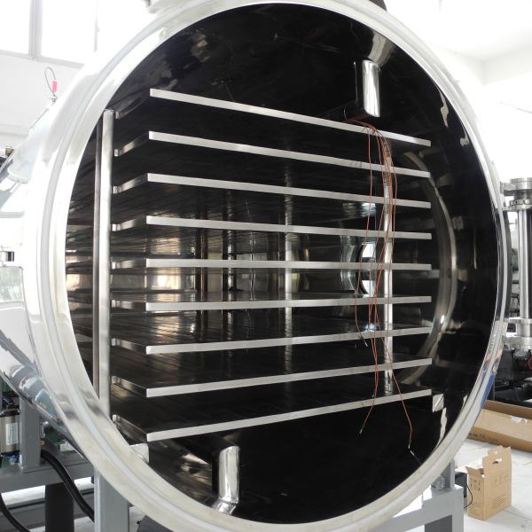 High Output 15 kg/batch Freeze Dryer with 70 mm Shelf Spacing and Touch Screen Operation for Industrial Lyophilization