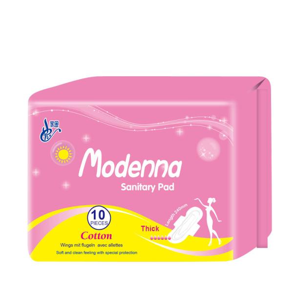 Absorventes higiênicos femininos de algodão orgânico para uso noturno descartáveis ​​ultrafinos