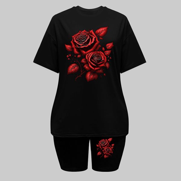 Outdoor Events Women Two Piece Outfits Round Neck Beach Trips Summer Co Ord