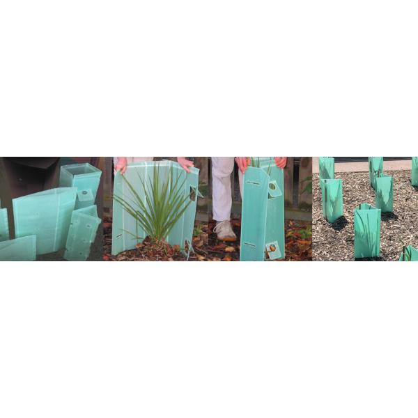 6 мм гофрированный пластик для защиты деревьев от гербицидов