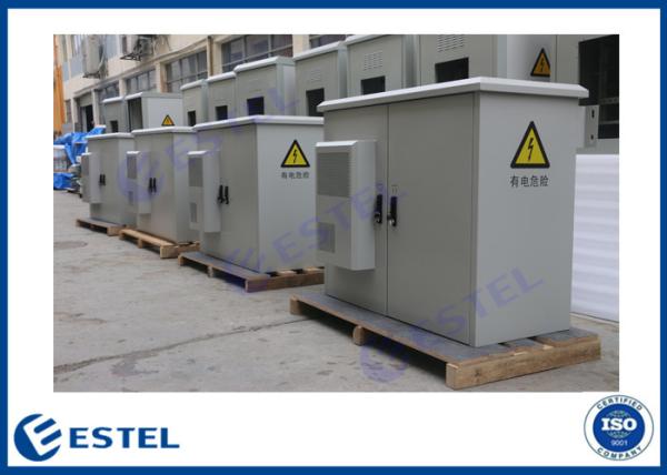 Two Compartment 24U 3C Outdoor Wall Enclosure 