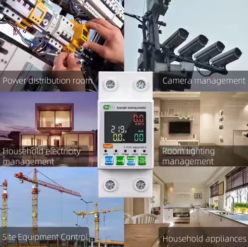 WiFi Reclosing Protector: 1-63A Adjustable, Energy Monitor, Voice/App