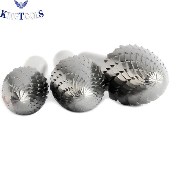 SF-5 Double Cut Tree Shape Radius End Burrs File 1/4'' Shank 45mm Length Tungsten Carbide Rotary Burrs