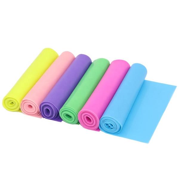 Width 15cm 60lbs Flat Latex Resistance Bands Not Loop For Workout