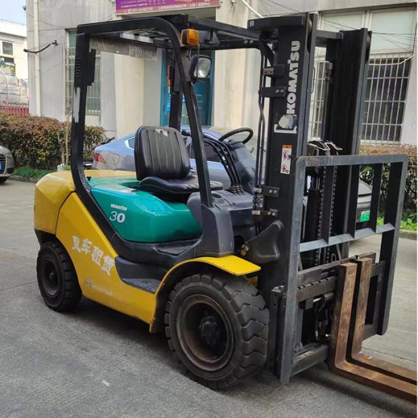 Original Diesel Engine Used 3 Ton Forklift With Conspicuous Warning Light Spare Parts