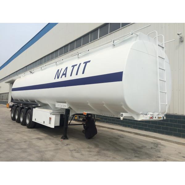 35 Ton 42m³ Stainless Steel Jet Crude Oil Tanker / Fuel Tank Trailer
