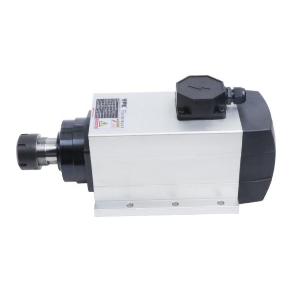 18000rpm YFK120*103-4.5 Milling 4.5KW ER32 Air Cooled Spindle Motor Kit Working Square