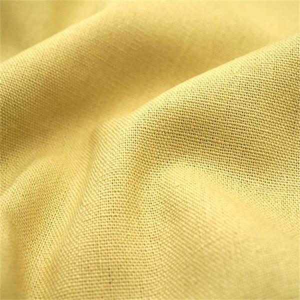 Soft Plain Dyed Blend Woven 30% Linen 70% Cotton Fabric for Garment Dress Cloth Home Textile
