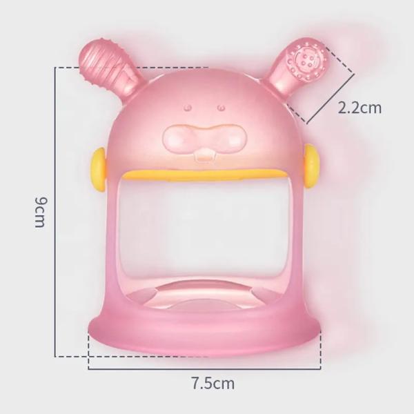 Безвредное игрушек BPA Washable силикона трещотки младенца сензорное свободное