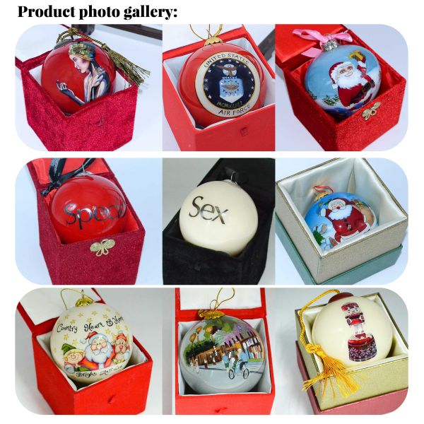 Wholesale Cardinal Bird Hand-Painted Glass Christmas Ball Ornament 3.9