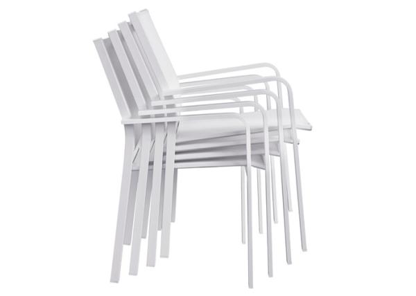 Heavy Duty Aluminum Frames Stackable Outdoor Restaurant Furniture