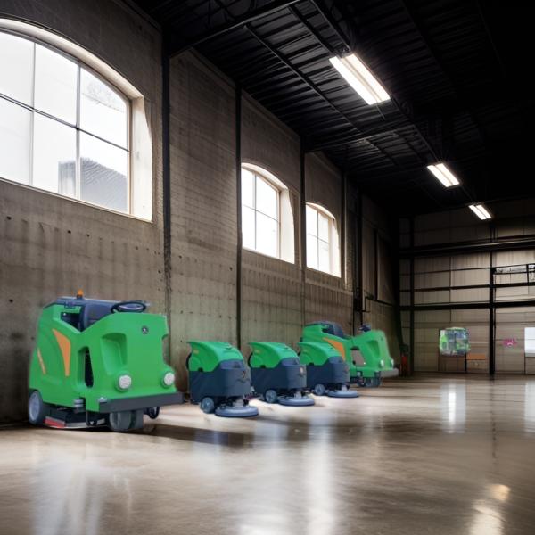 5150W Motor Power 36V Voltage Concrete Floor Scrubber for Large Floor Scrubbing Tasks