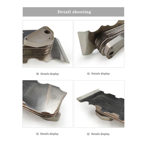 Una base más fresca del aceite de motor del refrigerador 65.05606-5030A del aceite de motor para las piezas DL08 de Doosan Engine