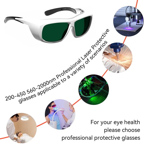 Laser Safety Glasses Laser Saftey Glasses Laser Protection Safeti Glasse 200-450nm 560-2000nm 1320nm 1610nm Co2 Laser Pointer Laser Safety Glasses Ipl Laser Glasses Laser Protection Goggles glasses