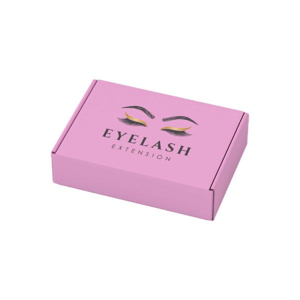 CMYK Paper Type Eyelash Shipping Boxes with Custom Logo Lash Tweezers and Corrugated Board