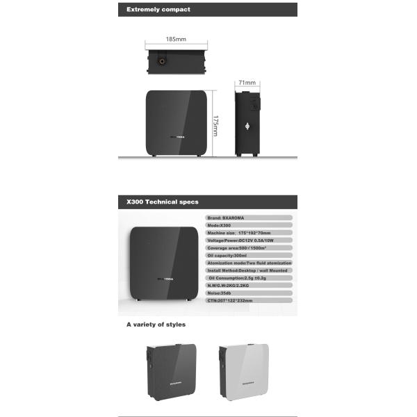 Эфирное масло нюха гостиницы стерилизации X300 отражетеля ароматерапии HVAC электрическое