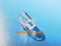 Al2O3 lustrou Sapphire Glass Tube Customzied Size com sulco