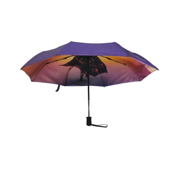 Auto Open 3 Fold Double Layer Telescopic Umbrella