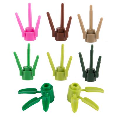 2000pcs plastic green plant construction toy flower building block flower stem toy block educational toys 3741
