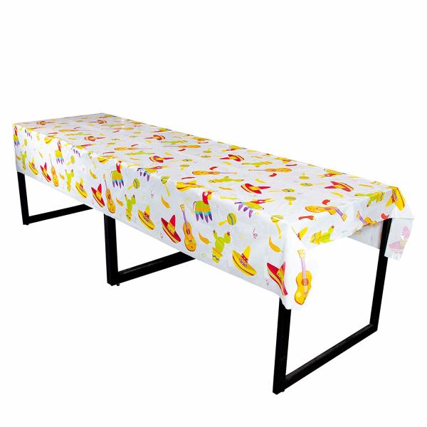 Premium Disposable Plastic Tablecloths , PE Plastic 54 X 108 Tablecloth