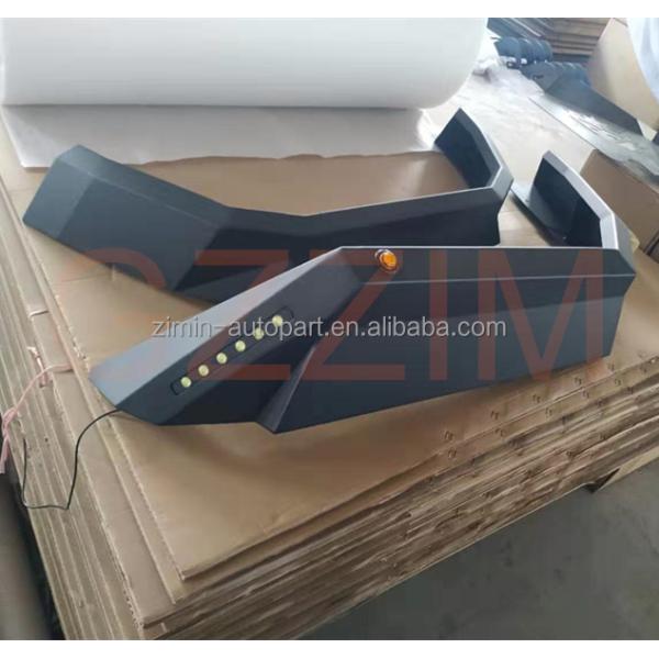 4x4 Steel Aluminum Alloy Car Fender Flare With Light For WranglerJL