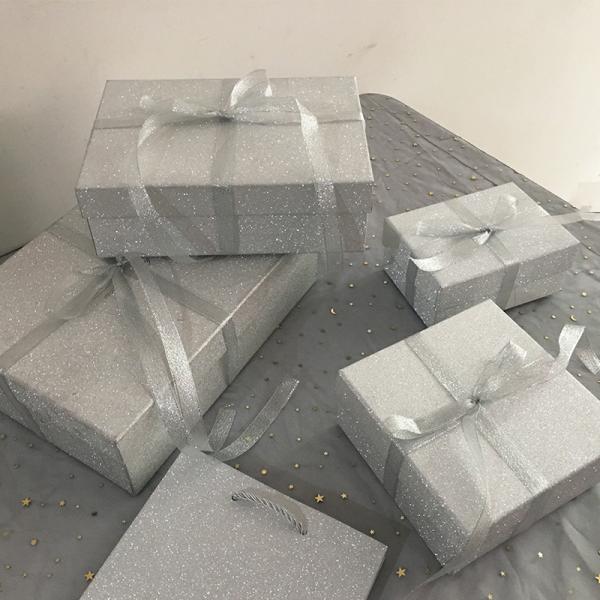 Premium Glitter Gift Boxes Nordic Ins Style  For Perfume Lipstick Cosmetic Packaging