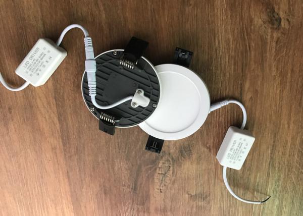6 Watt Recessed LED Slim Panel Light Aluminum 50,000 hours 4000K 80RA 500LM 3 years