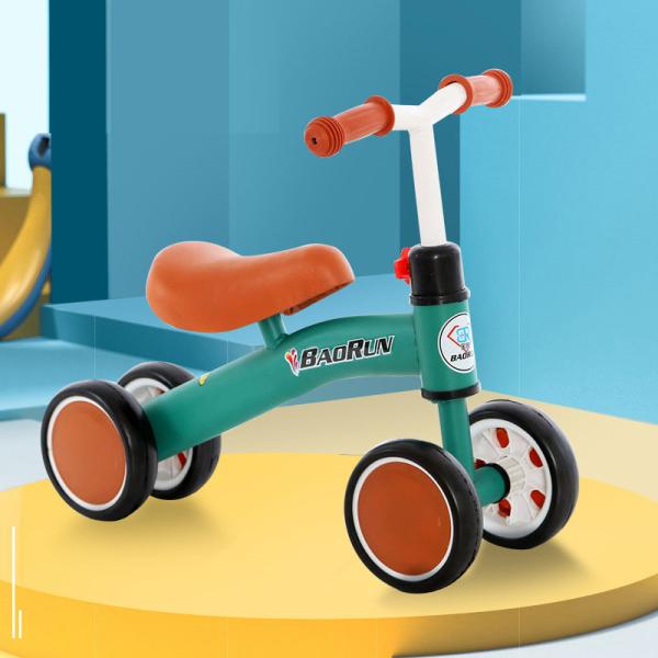 Unisex Non Pedal Bicycle Handcart Learning Bike Toy Foldable Balance Bike for Children