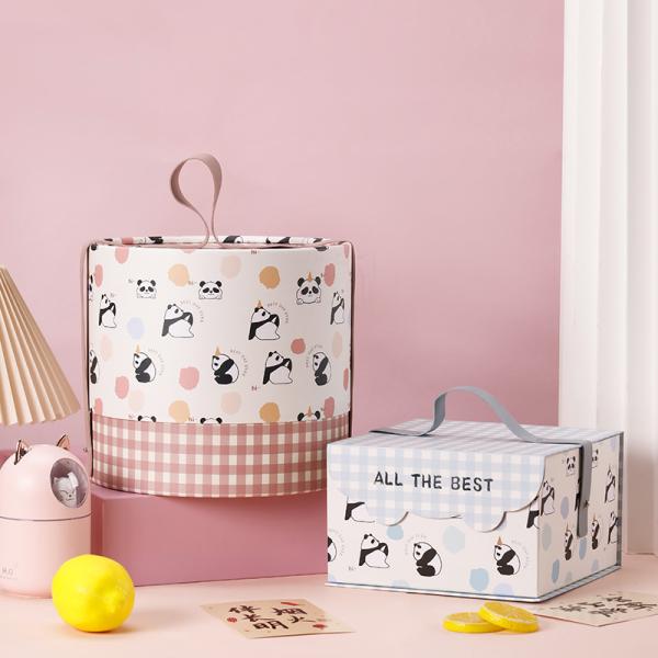 Juego de Regalo Panda Paradise para Baby Shower y Cumpleaños con Diseños Cilíndricos y Rectangulares