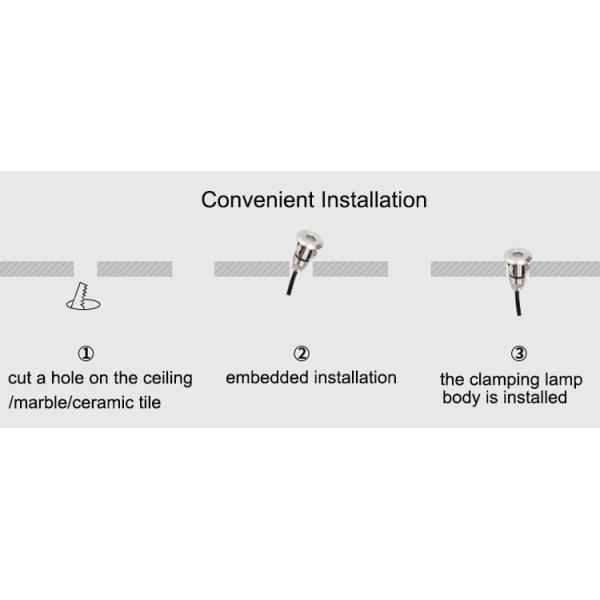 Underground Light LED Outdoor Mini Spotlight 1W 12V Underwater Buried Light Aisle Step Light Waterproof Spot Light