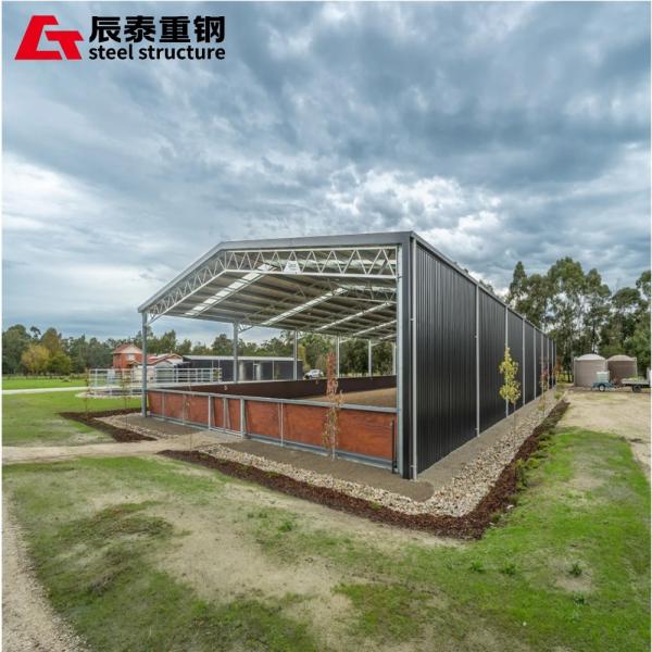 Customizable Prefab H-Beam Steel Farm Building for Racecourse
