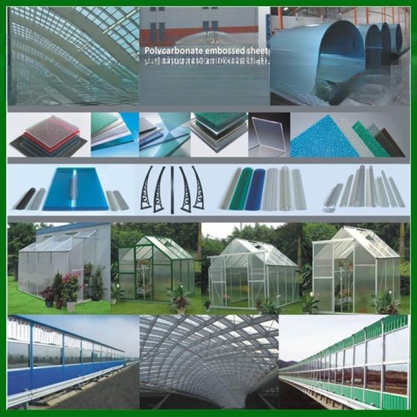 Ультрафиолетоустойчивый 8 мм поликарбонатный полый лист для покрытия теплицы