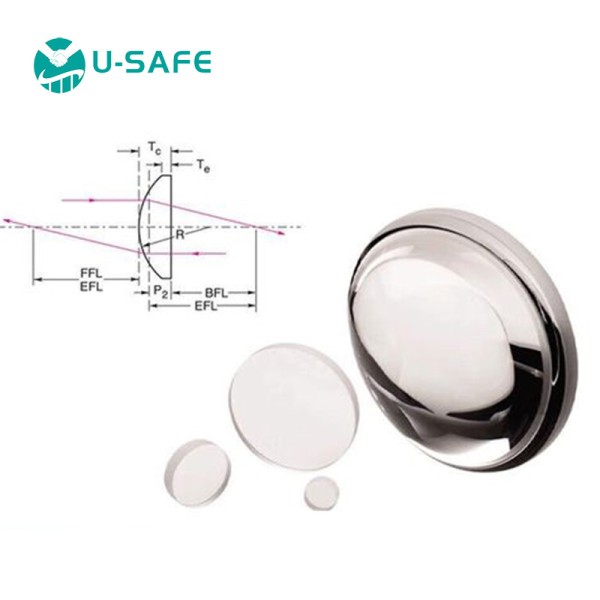 Custom Large Diameter 40 Plano Convex Lens with AR Coating and UV Quartz Material for Optical Instruments