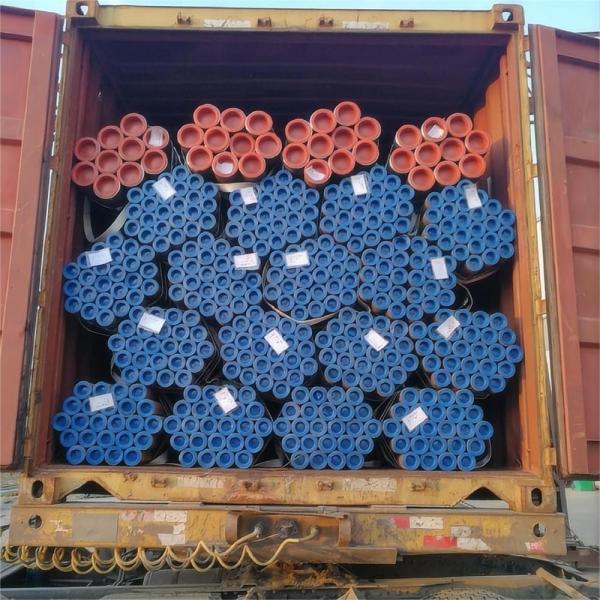 Tubo redondo de aço carbono ASTM A53 ERW Soldado Tubo de PPE Negro leve para construção