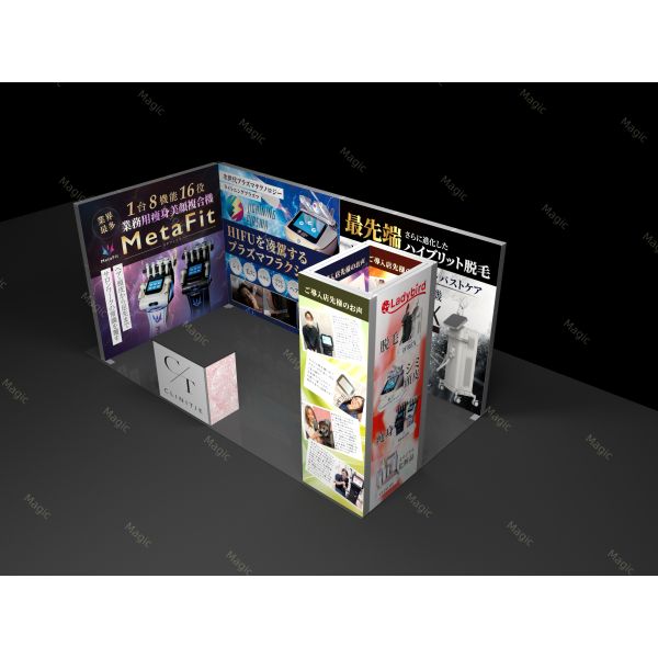 10x10 10x20 SEG Fabric Lightbox Aluminum Backlit Bespoke Exhibition Stands