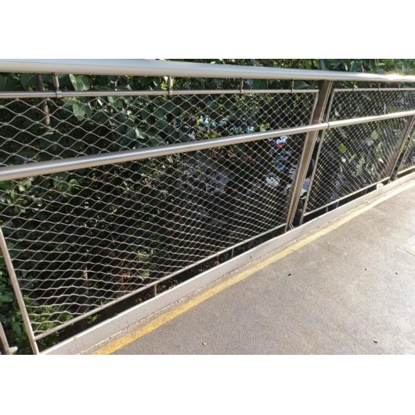 Durable Ferrule Stainless Steel cable Mesh factory Custom For Anti-Fall Fence