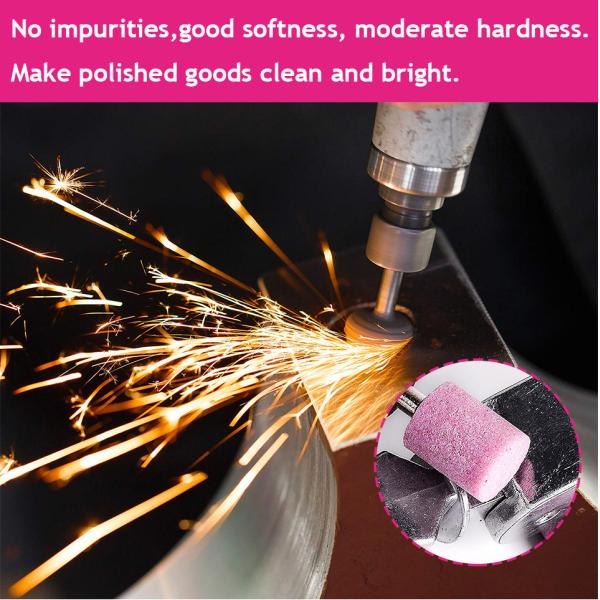 100 шт. абразивный шлифовальный круг по камню 1/8 (3 мм) с хвостовиком на головке