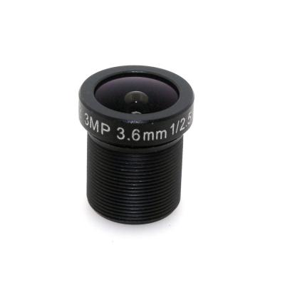 HD 1/2.5 3mp 3.6mm 128 Degrees M12 CCTV Lens